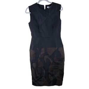 Max Mara Black & Brown Dress